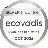 ecovadis silver medal for sustainability, awarded to INX
