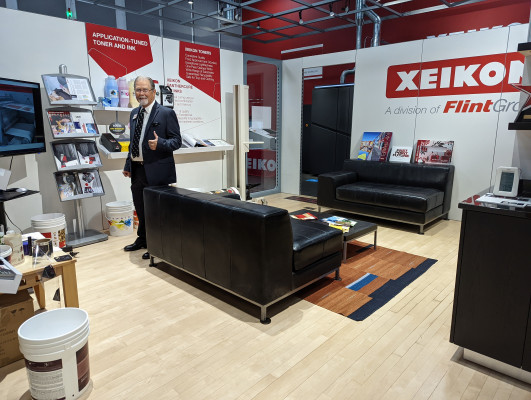 The Xeikon Cafe featured a gallery highlighting some of the applications the equipment can produce.